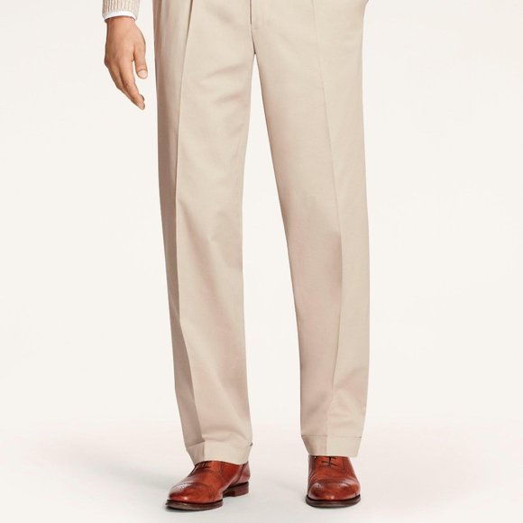 Brooks Brothers ELLIOT Two-Tuck Chino Pants for Men, W31 cotton navy blue type Vintage Second Hand
